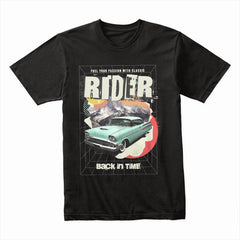 Classic Rider T-Shirt – Vintage Muscle Car & Retro Adventure Tee