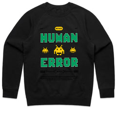 Human Error Retro Gaming T-Shirt – Classic Pixel Art Design