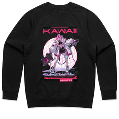 Kawaii Cyberpunk Warrior T-Shirt – Futuristic Anime Girl Aesthetic