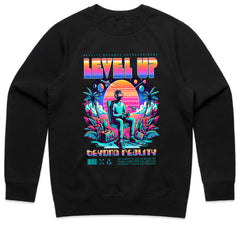 Level Up VR T-Shirt – Neon Cyberpunk Gaming Aesthetic