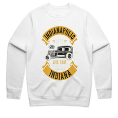 Indianapolis Vintage Hot Rod T-Shirt β Classic Muscle Car Tribute