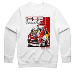 1955 Hot Rod Street Racer T-Shirt – Vintage 50s Muscle Car Cartoon Tee