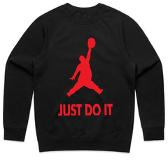 "Just Do It Tomorrow" Red Graphic T-Shirt - Motivational and Fun Design