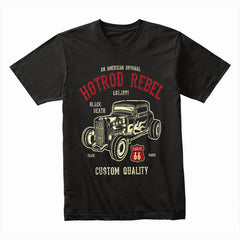 Hot Rod Rebel T-Shirt – Vintage Route 66 Classic Car Muscle Tee