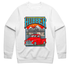 Vintage "Hubber" Hot Rod Truck T-Shirt – Classic GMC Pickup & Train Scene