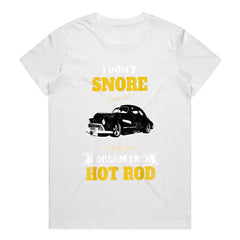 Vintage "I Don't Snore, I Dream I'm a Hot Rod" T-Shirt β Classic Car Enthusiast Tee