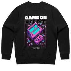"Game On, Life Off – Retro Cyberpunk Gaming T-Shirt for Gamers"