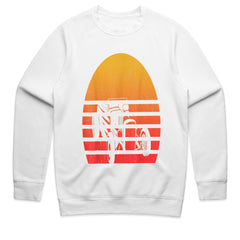 Vintage Retro Sunset Hot Rod T-Shirt – Classic Car Design with Bold Sunset Colors