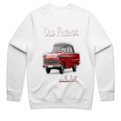 Old Friends Are The Best" Classic Car Vintage Sweatshirt