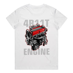 4B11T Engine T-Shirt – Mitsubishi Turbo Power!