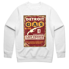 Detroit Gas & Oil" Vintage Service Station Sweatshirt