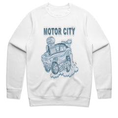 Motor City Muscle" Vintage Hot Rod Sweatshirt