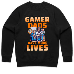 Gamer Dad T-Shirt – "Gamer Dads Have More Lives" Father & Son Gaming Tee