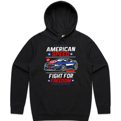 American Speed T-Shirt – Patriotic Muscle Car Racing Tee