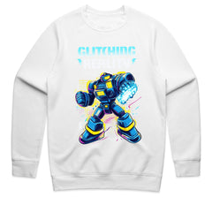 Cyber Mech Warrior T-Shirt – Glitching Reality Sci-Fi Robot Design