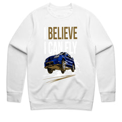 Believe I Can Fly Rally Car T-Shirt – Off-Road Adventure Tee for Motorsport Fans