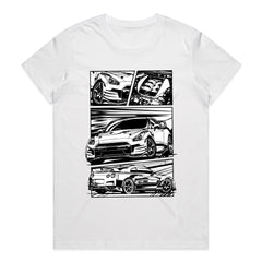 Manga Speed" Nissan GT-R Comic Style T-Shirt – JDM Racing Tee