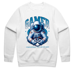 Astronaut Gamer T-Shirt – "Conquering the Milky Way" Space Gaming Tee