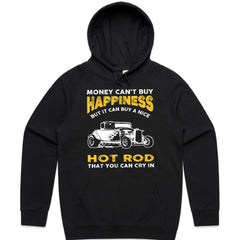 Money Can't Buy Happiness, But It Can Buy A Hot Rod T-Shirt | Vintage Car Lover Gift