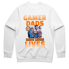 Gamer Dad T-Shirt – "Gamer Dads Have More Lives" Father & Son Gaming Tee
