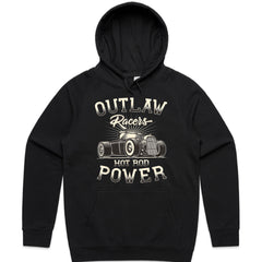 Outlaw Racers Hot Rod Power T-Shirt – Vintage Classic Car Speed Rebel Tee