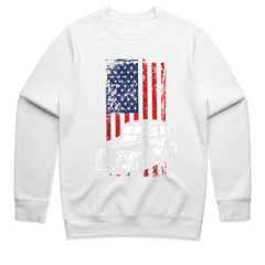 Vintage Classic Car American Flag T-Shirt β 4th of July Hot Rod Enthusiast Tee