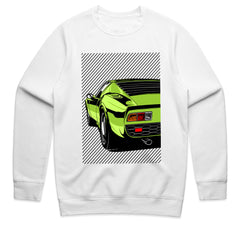 Retro Exotic Muscle Car – Lime Green Classic Supercar T-Shirt