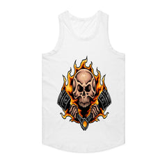 Flaming Skull Engine Shirt