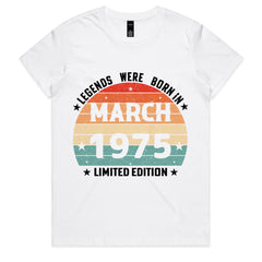 Legends Were Born in March 1975 T-Shirt