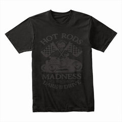 Hot Rod Madness" T-Shirt – Dare to Drive Vintage Racing Tee
