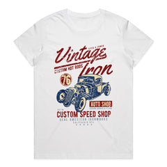 Vintage Iron Hot Rod T-Shirt – Custom Speed Shop Classic Car Tee