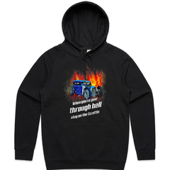 Hot Rod Racing T-Shirt "When You're Goin' Through Hell, Stay on the Throttle"