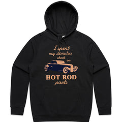 "I Spent My Stimulus Check on Hot Rod Parts" T-Shirt – Funny Classic Car Enthusiast Tee