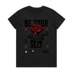 Crimson Identity: Be Your Self Rose Tee