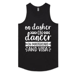 On Dasher, On Dancer, On Mastercard and Visa T-Shirt