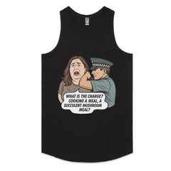 WHAT IS THE CHARGE? COOKING A MEAL, A SUCCULENT MUSHROOM MEAL? T-Shirt