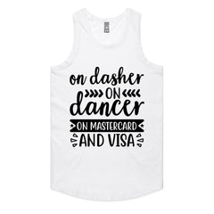 On Dasher, On Dancer, On Mastercard and Visa T-Shirt