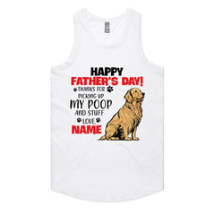 Personalized Funny Golden Retriever Father's Day T-Shirt