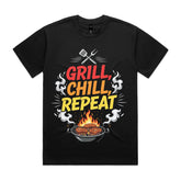 Grill Chill Repeat BBQ T-Shirt