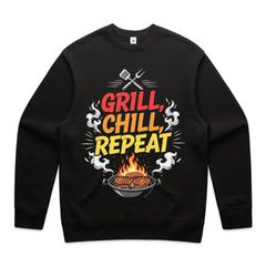 Grill Chill Repeat BBQ T-Shirt