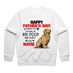 Personalized Funny Golden Retriever Father's Day T-Shirt