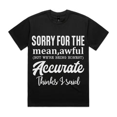 Sorry for the Mean, Awful (But Accurate) Things I Said