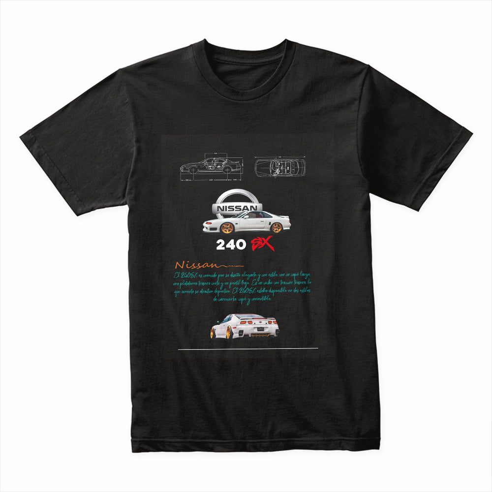 Nissan 240SX Drift King Blueprint T-Shirt – JDM Classic Engineering Tee