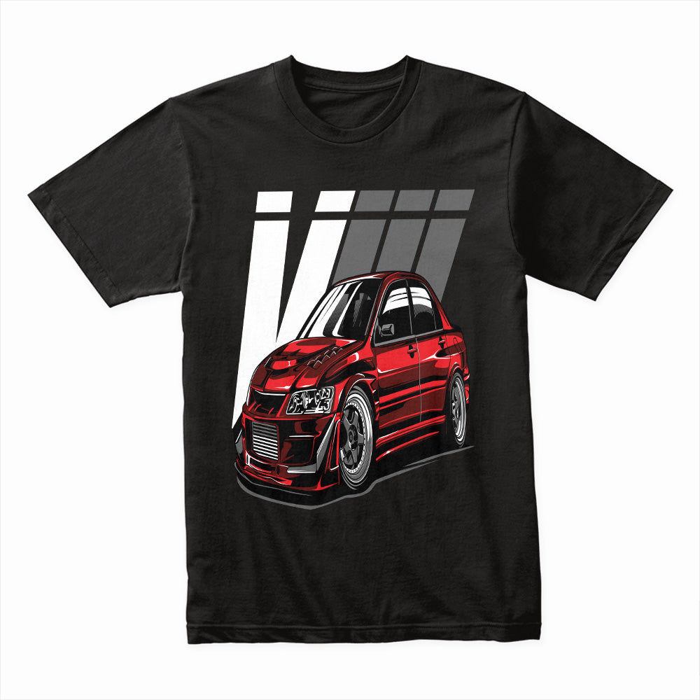 Evolution VIII Street Warrior T-Shirt — Red Turbo Beast Edition
