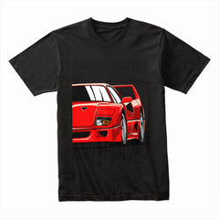 F40 Iconic Supercar T-Shirt — Redline Legend Edition