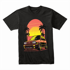 Retro Vibes GTI T-Shirt — Sunset Euro Scene Edition
