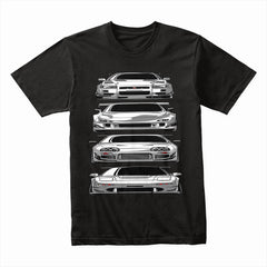 JDM Legends Front View T-Shirt — The Kings of the Street