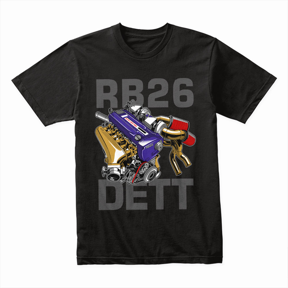 RB26DETT Powerhouse — JDM Skyline Engine Legend T-Shirt