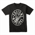 In Speed We Trust — Piston Skull Garage T-Shirt