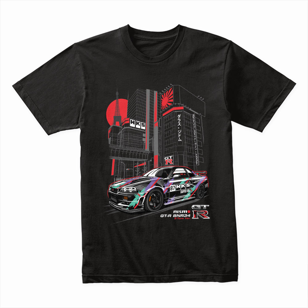 Tokyo GT-R Vibe – BNR34 Nismo Skyline Street Racing T-Shirt